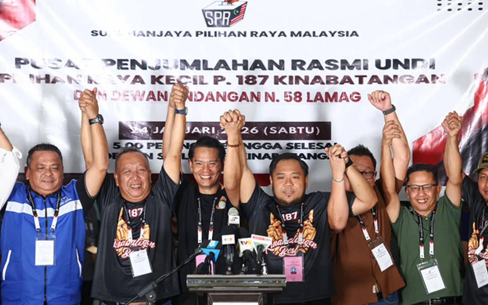 BN celebrating Naim Kurniawan Moktar Ismail Ayob