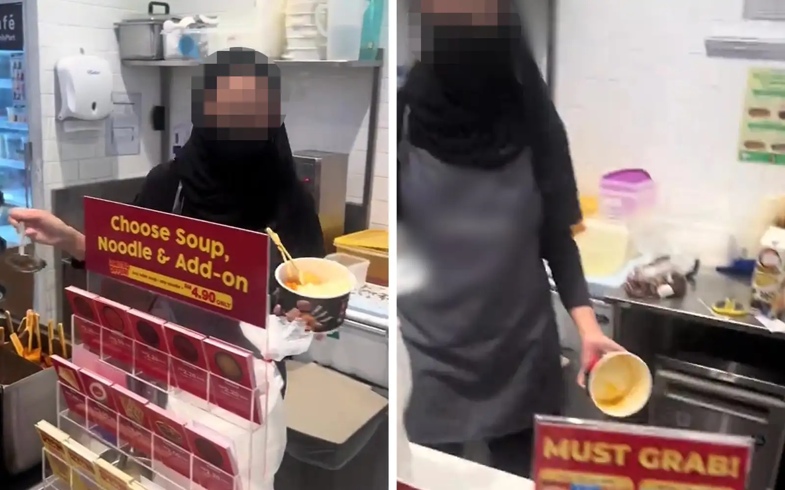 FamilyMart suspends staff after allegedly throwing soup at delivery rider