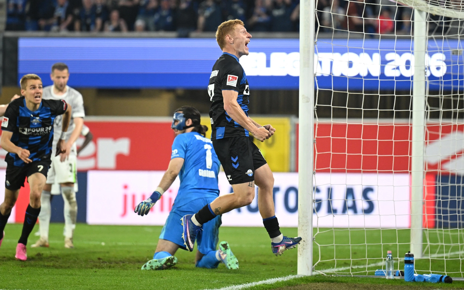 Paderborn strike late to relegate Wolfsburg from Bundesliga