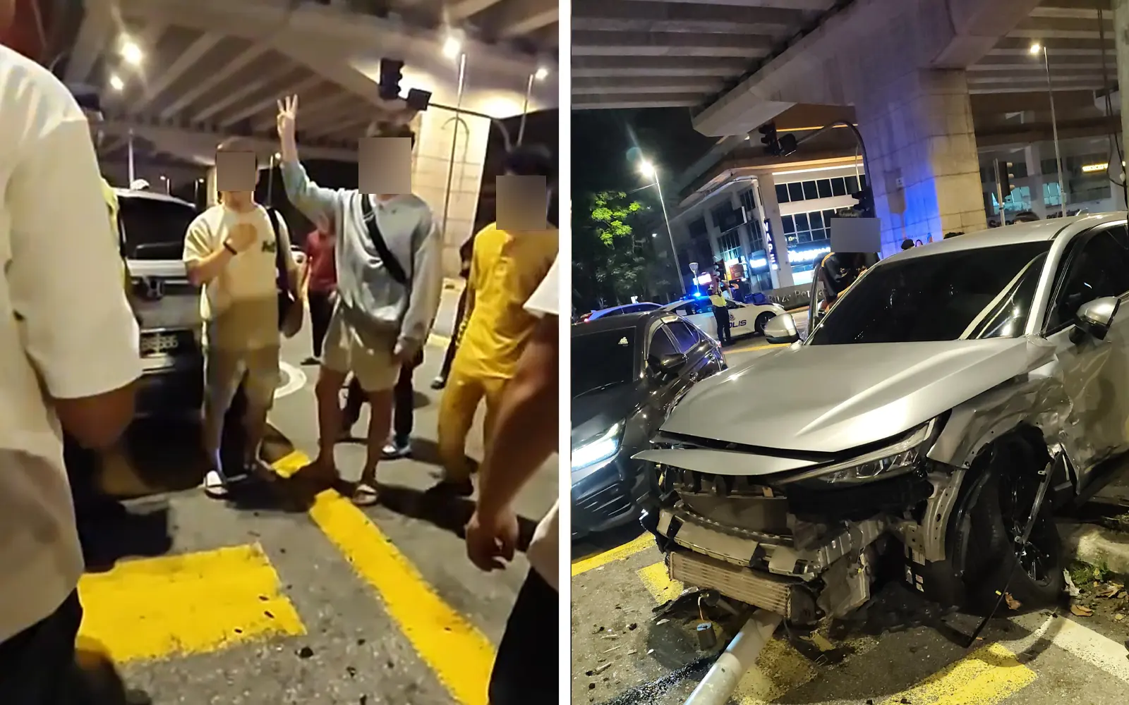 Pemandu mabuk accident Mutiara Damansara