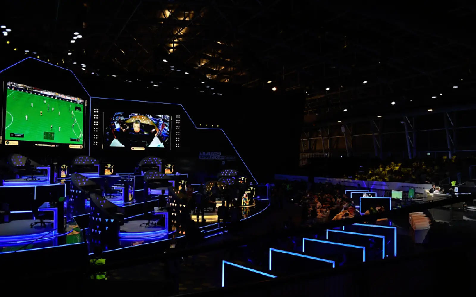 Manuel Bachoore (R) aka ManuBachoore from Netherlands during the final of the FIFAe World Cup at the Esports Tournaments and Gaming Festivals Gamers8 in Riyadh, Saudi Arabia, 19 July 2023. According to the organizers, the event is one of the world’s biggest gaming and esports events and will continue until 31 August with total cash prizes of 45 million US dollars. EPA/YAZED ALDHAWAIHI