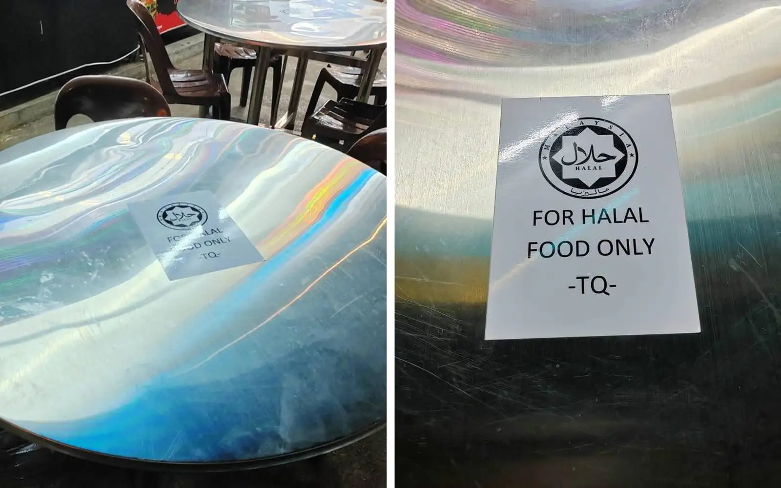 meja halal foood only 